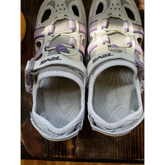 Teva Omnium Sandal Hiking w/ Taupe with Purple Details Size 7.5 - Picture 3 of 9